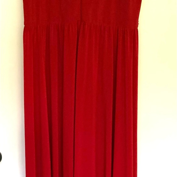R & M Richards Deep Red floor length. Size 12. - Picture 7 of 12